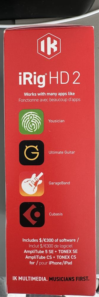 IK iRig HD 2 interfejs gitarowo-basowy gwarancja producenta