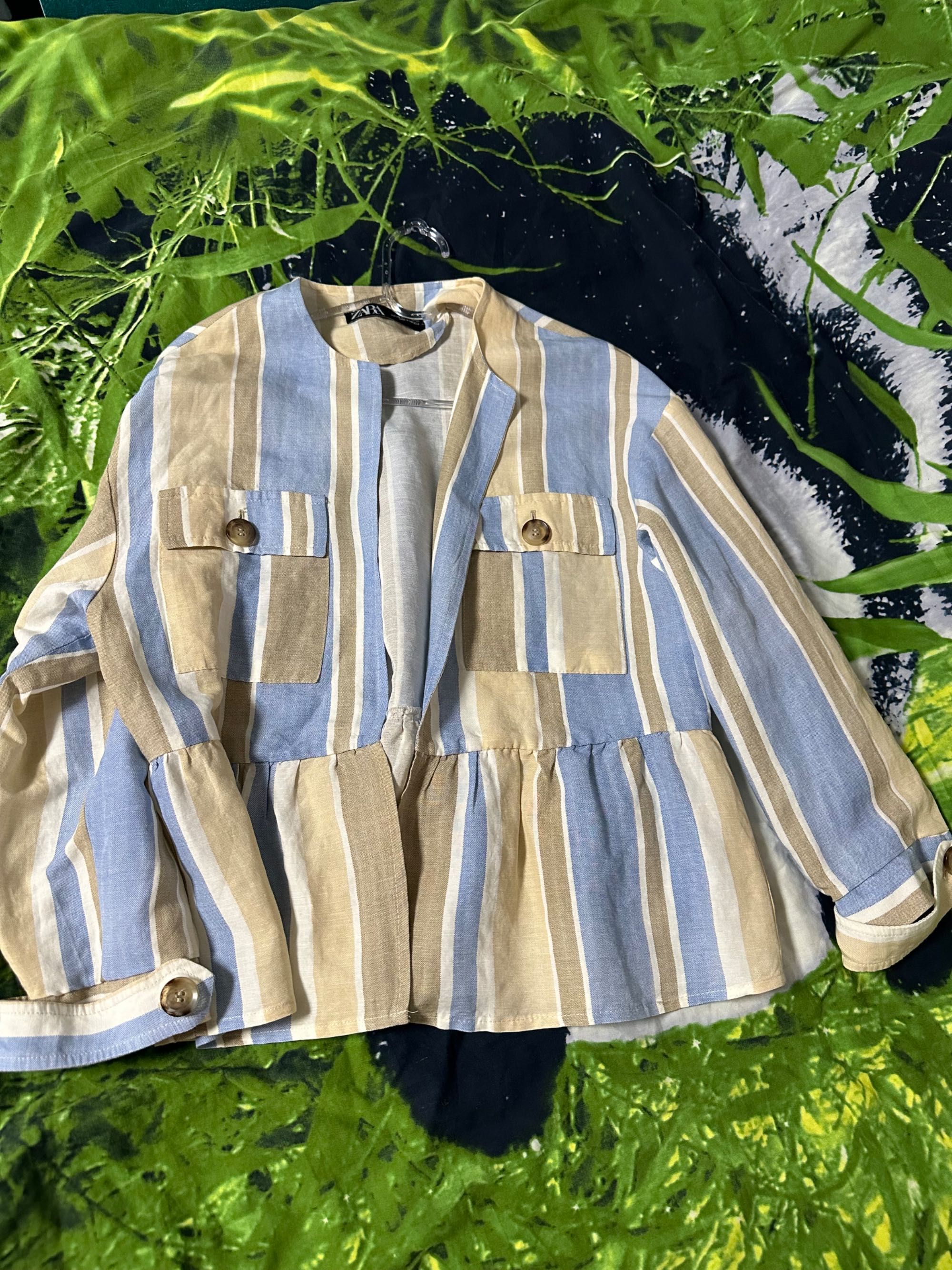 Пиджак льняной Zara S