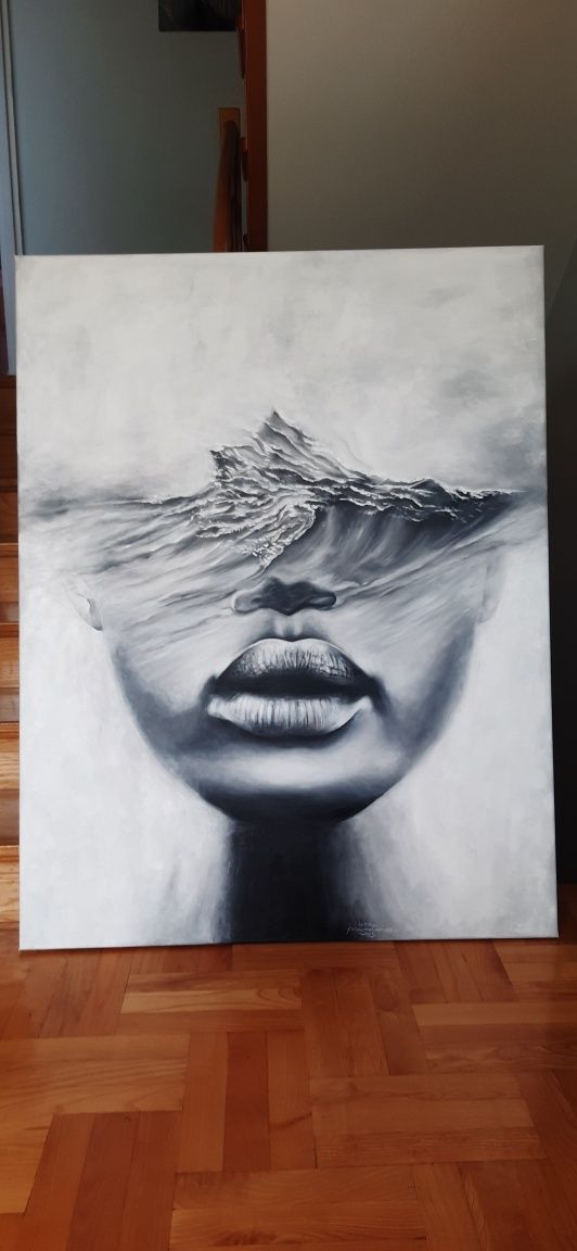 Portret inspirowany twórczością Antonio Mora.