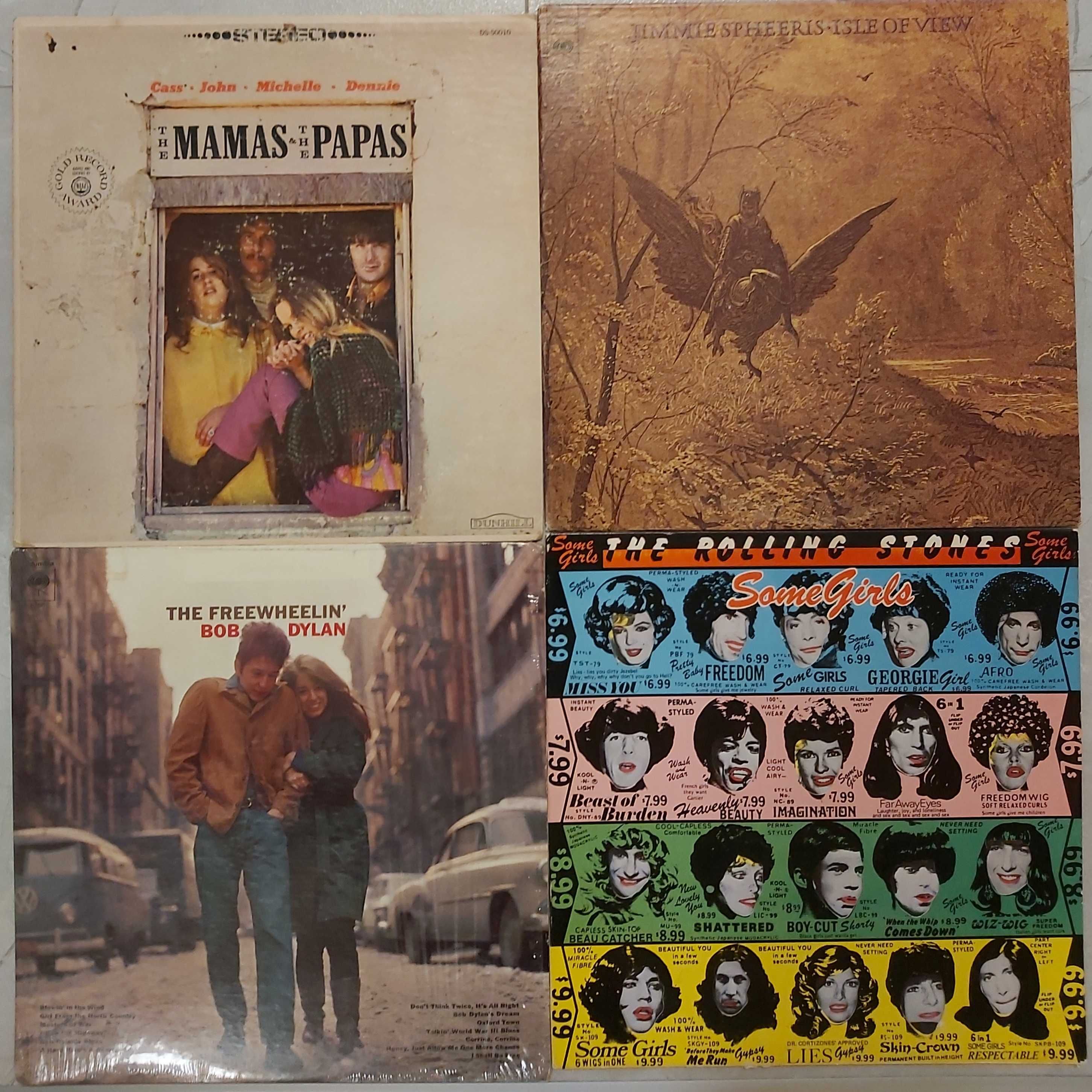 Rolling Stones, The Mamas and the Papas, Bob Dylan - OKŁADKI