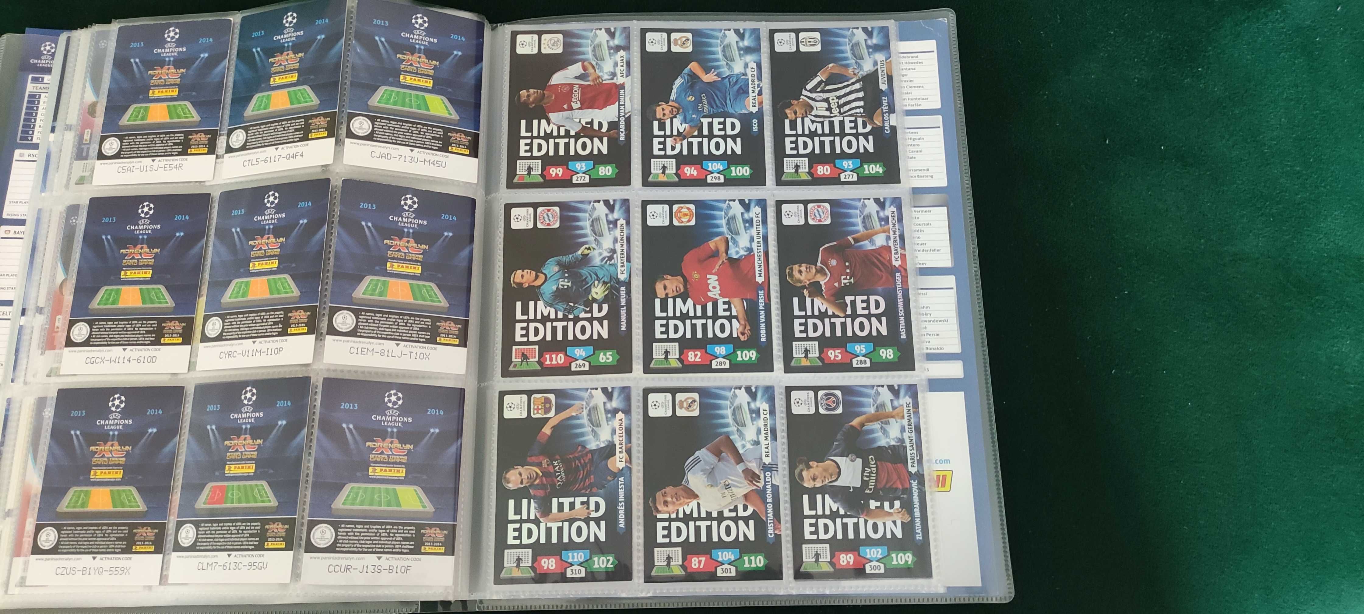 Champions League 2013 / 2014 Panini Album Karty Limited !