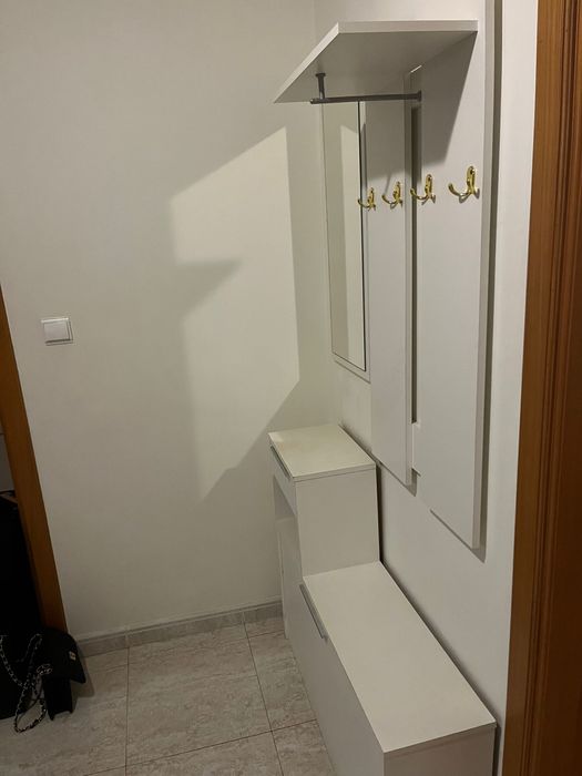 Conjunto de entrada com sapateira + cabides + espelho