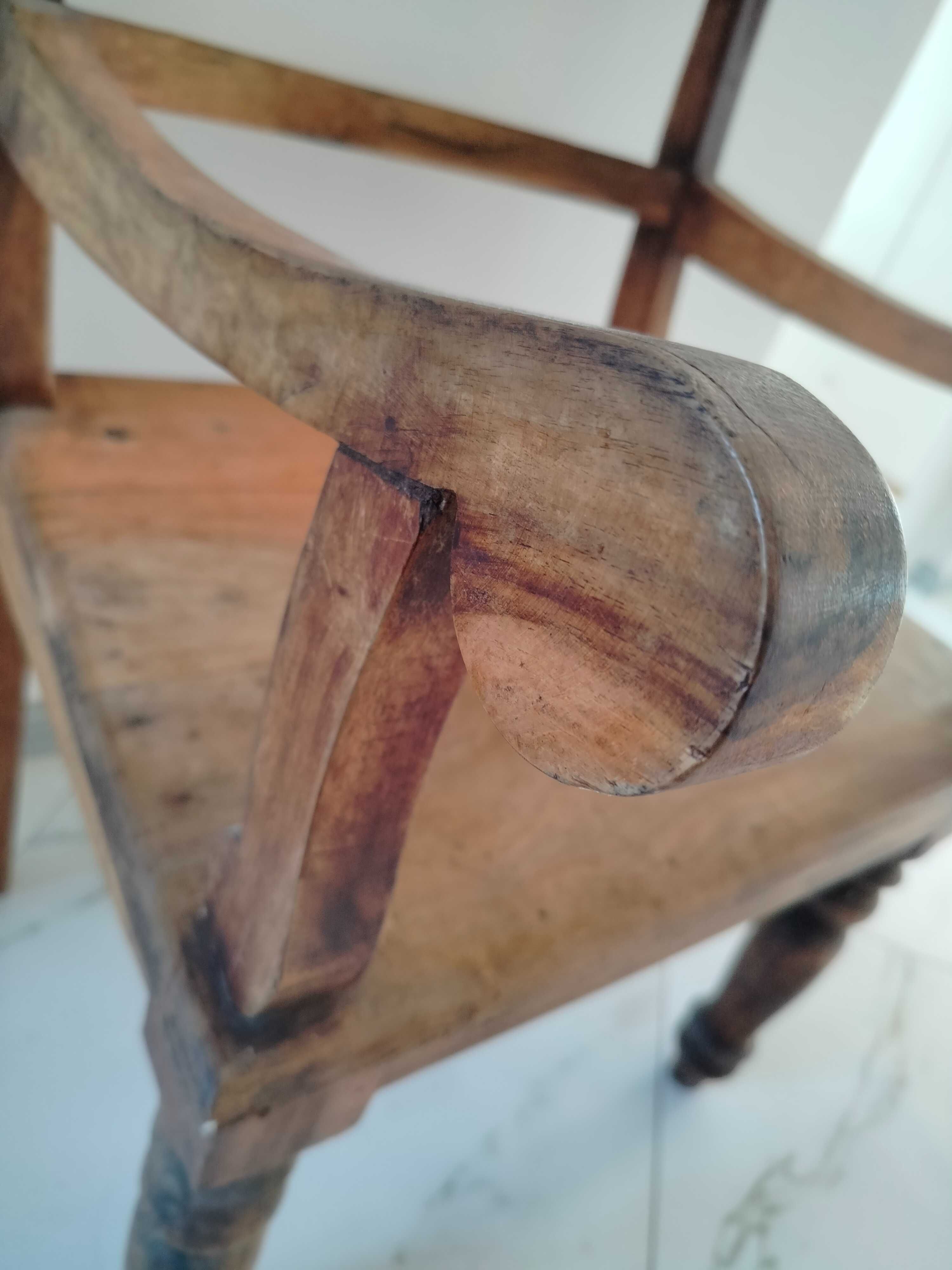Krzesło fotel 100% lite drewno palisander