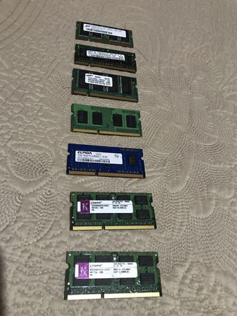 Varias Memoria RAM ddr para portatil 256mb 512mb 1gb 2gb