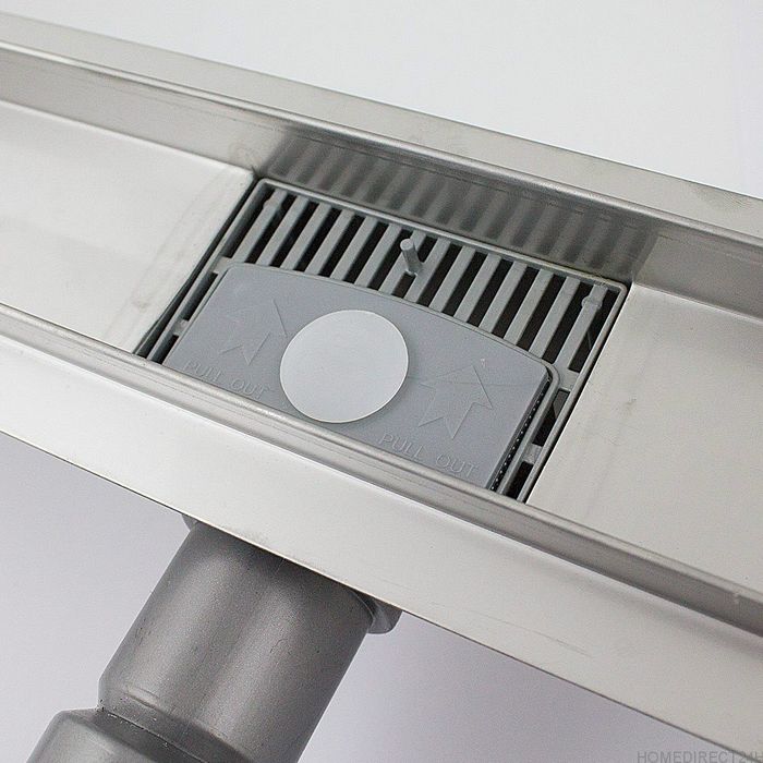 Odpływ liniowy Bogen z syfonem 110 cm stal nierdzewna