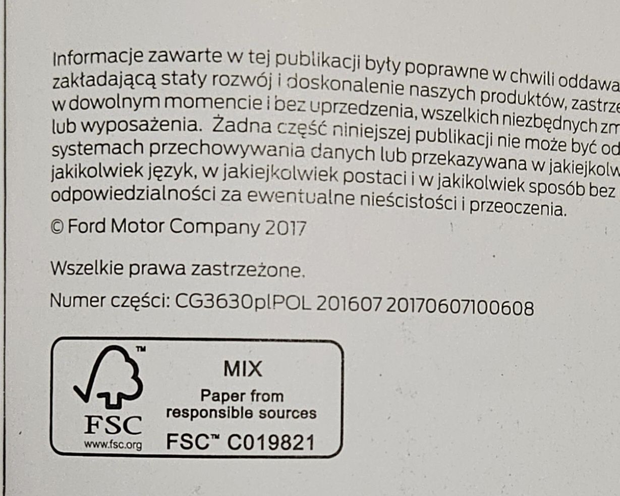 Ford Focus - instrukcja obsługi