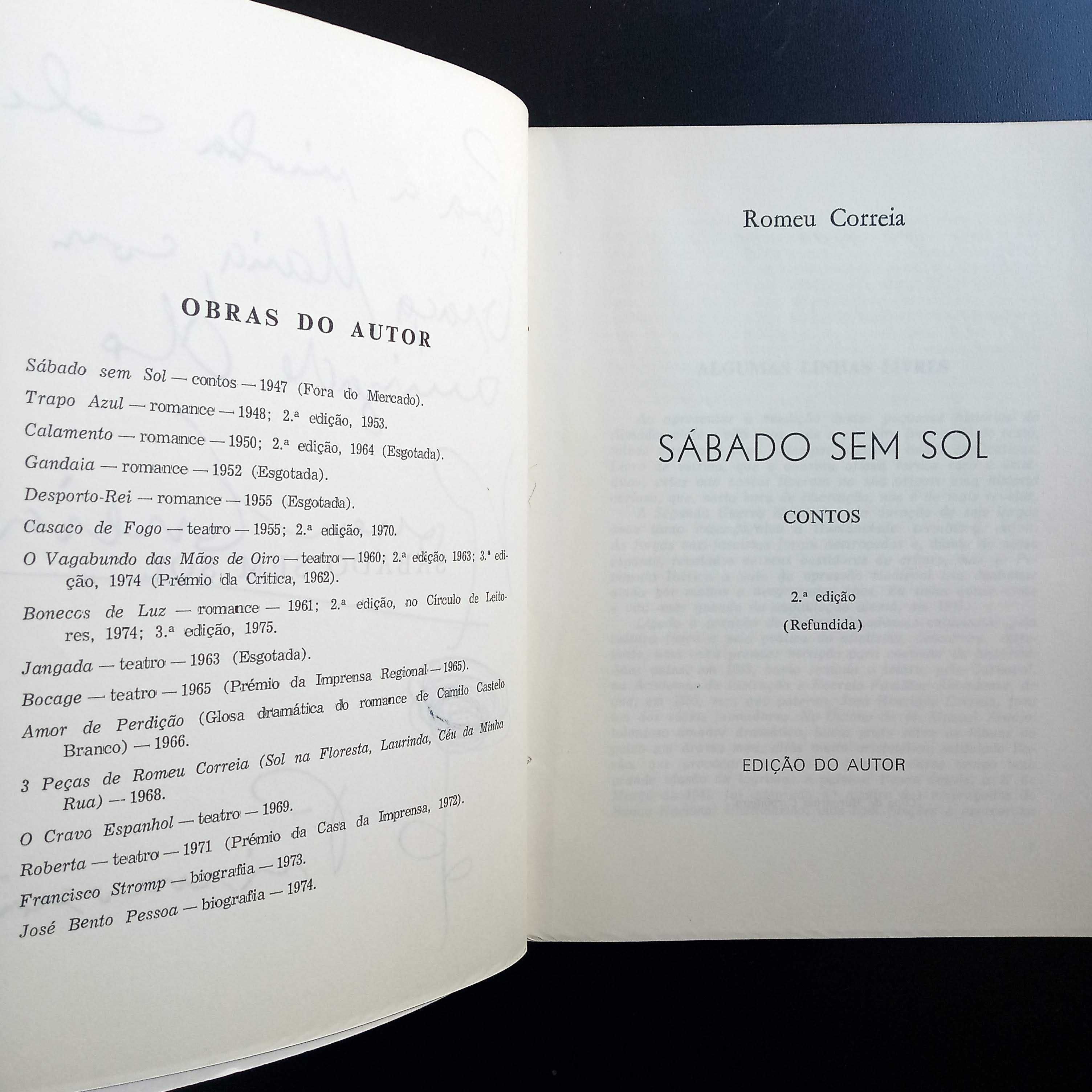 Sábado Sem Sol de Romeu Correia