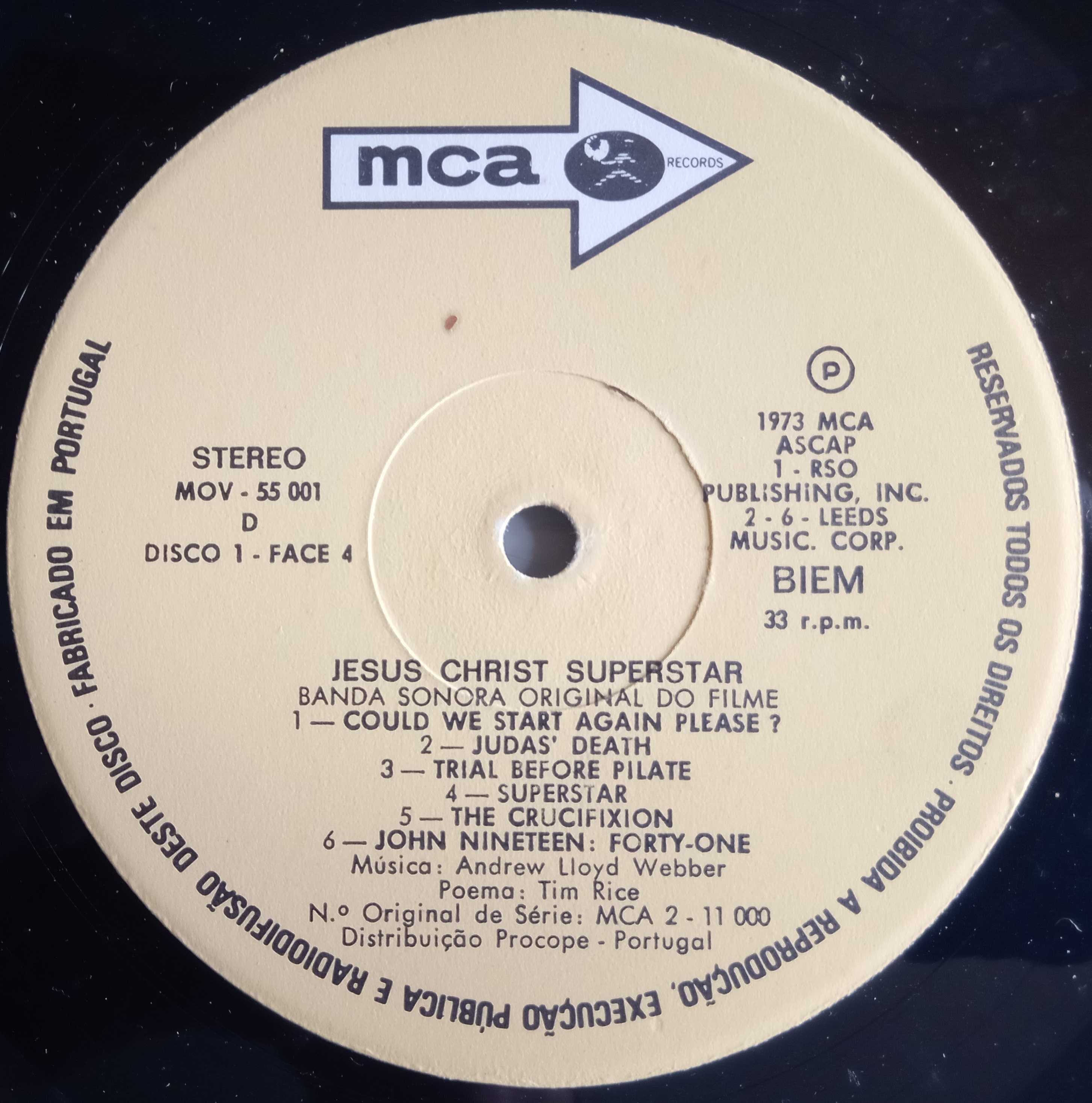 Jesus Christ Superstar - - - - - Banda Sonora - - - - - 2 X LP