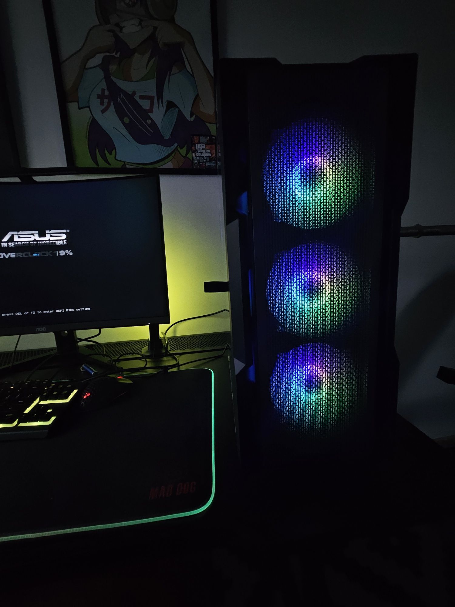 Komputer gamingowy gtx 1660 Tuf Corsair 16gb ram