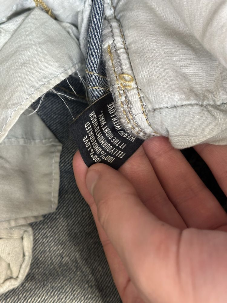 NFS NO FAITH STUDIOS baggy faded opium distressed джинси джинсы синие