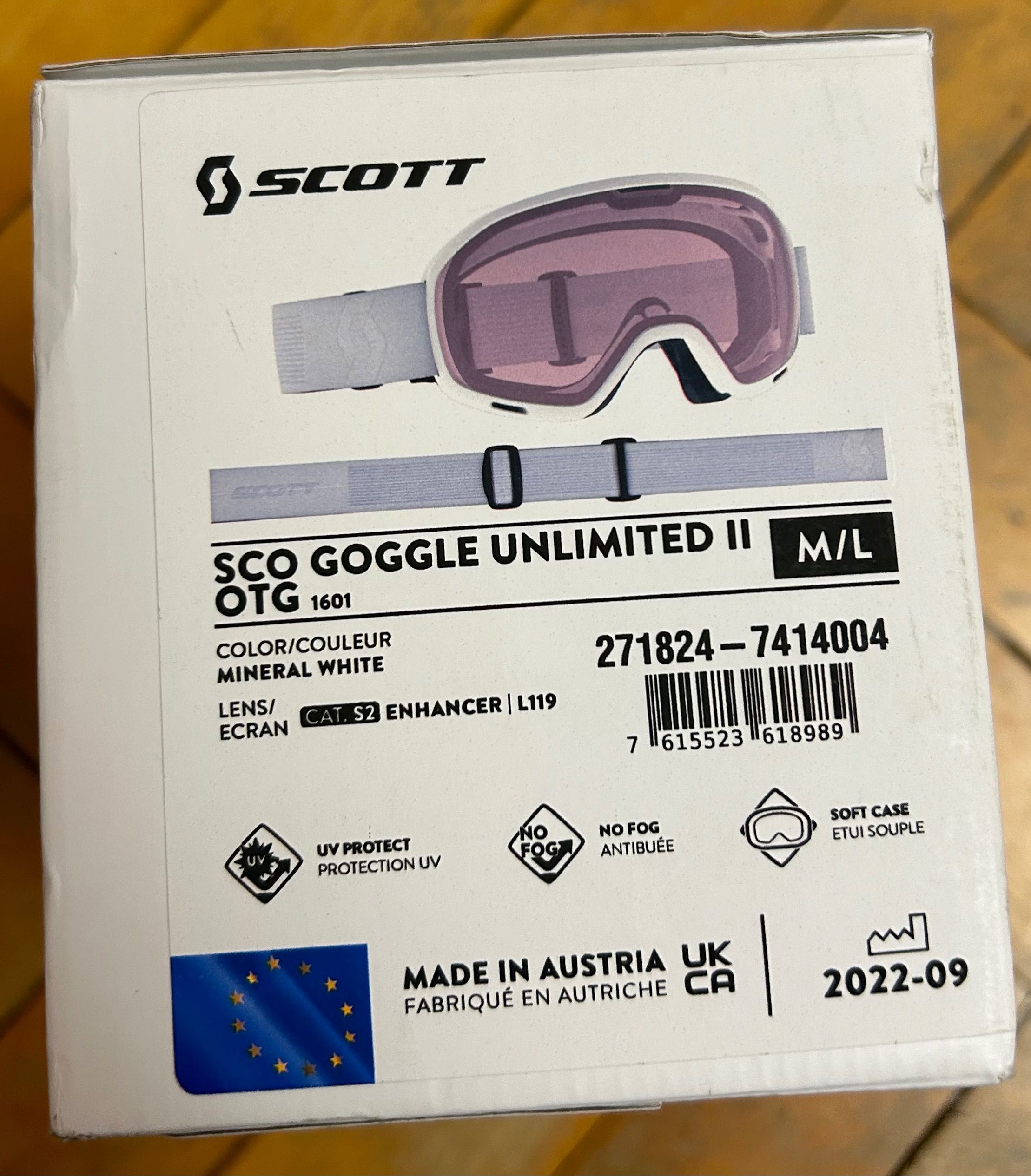 Gogle Scott unlimited II otg