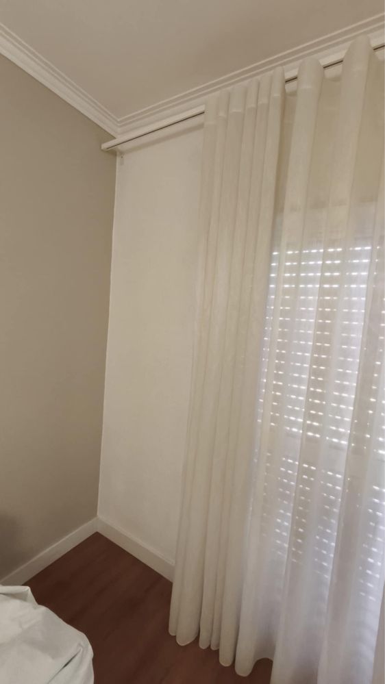 Cortinado + Calha ler descricão