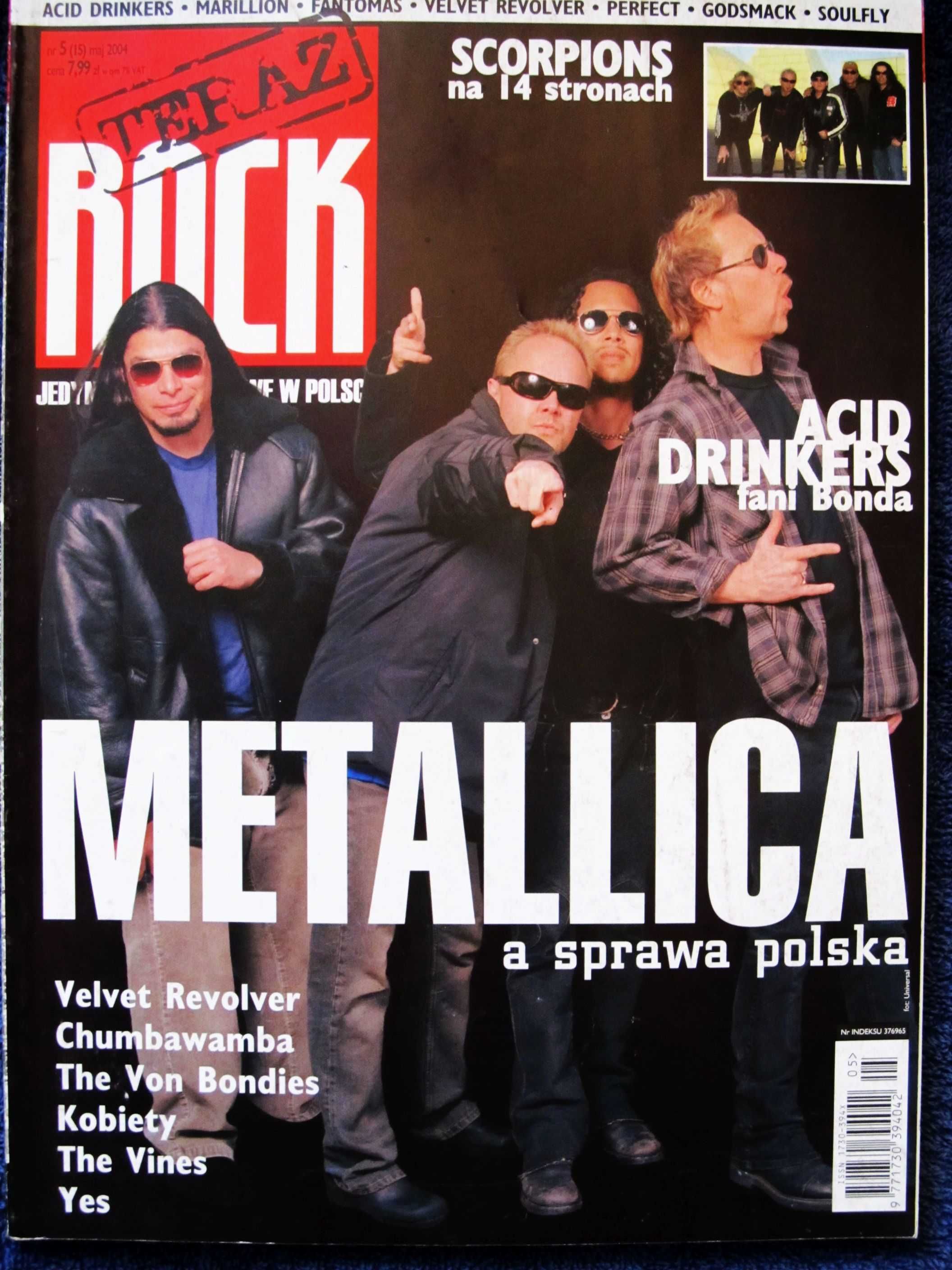 Teraz Rock 5/2004 Metallica,Scorpions,Acid Drinkers,Perfect,Marillion