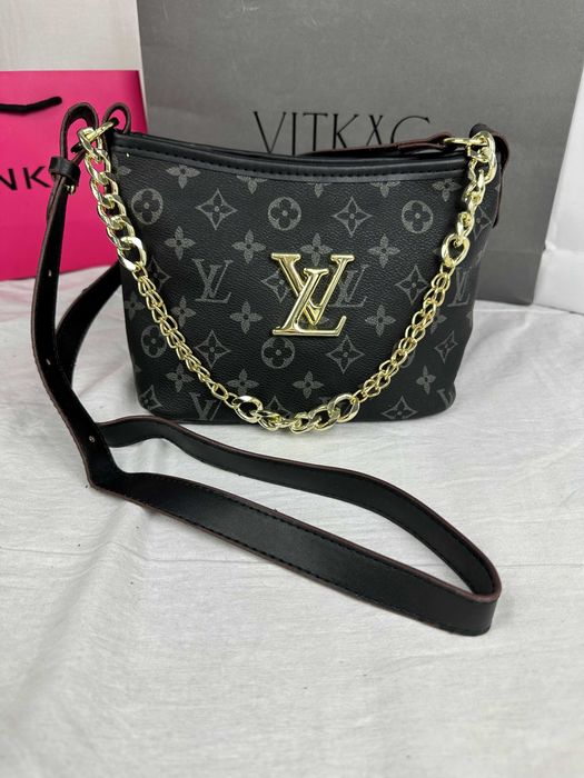 Torba biznesowa Torebka damska LV monogram kuferek nowa ciemny braz