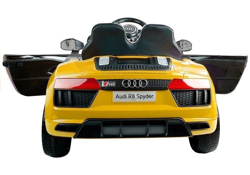 auto na akumulator audi r8 spyder żółty