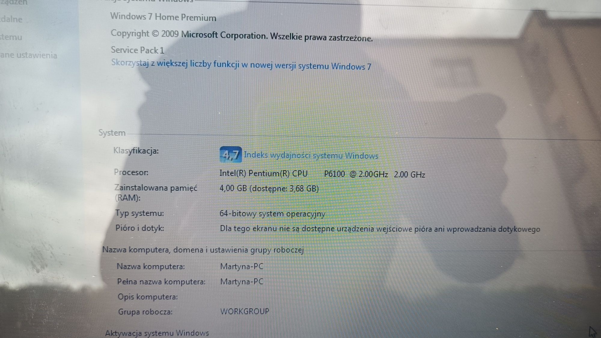 15,6 Laptop ACER Aspire 5742 Intel Pentium 4GB Win7 HDMI USB SD CD-ROM