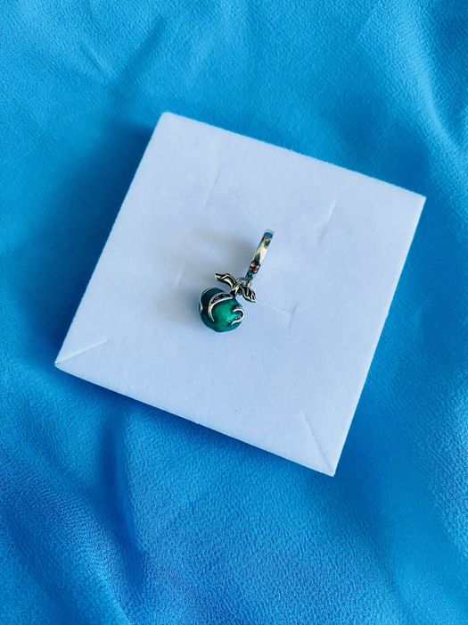 nowa fluorescencyjna zawieszka charms beads magiczne jabłko srebro 925