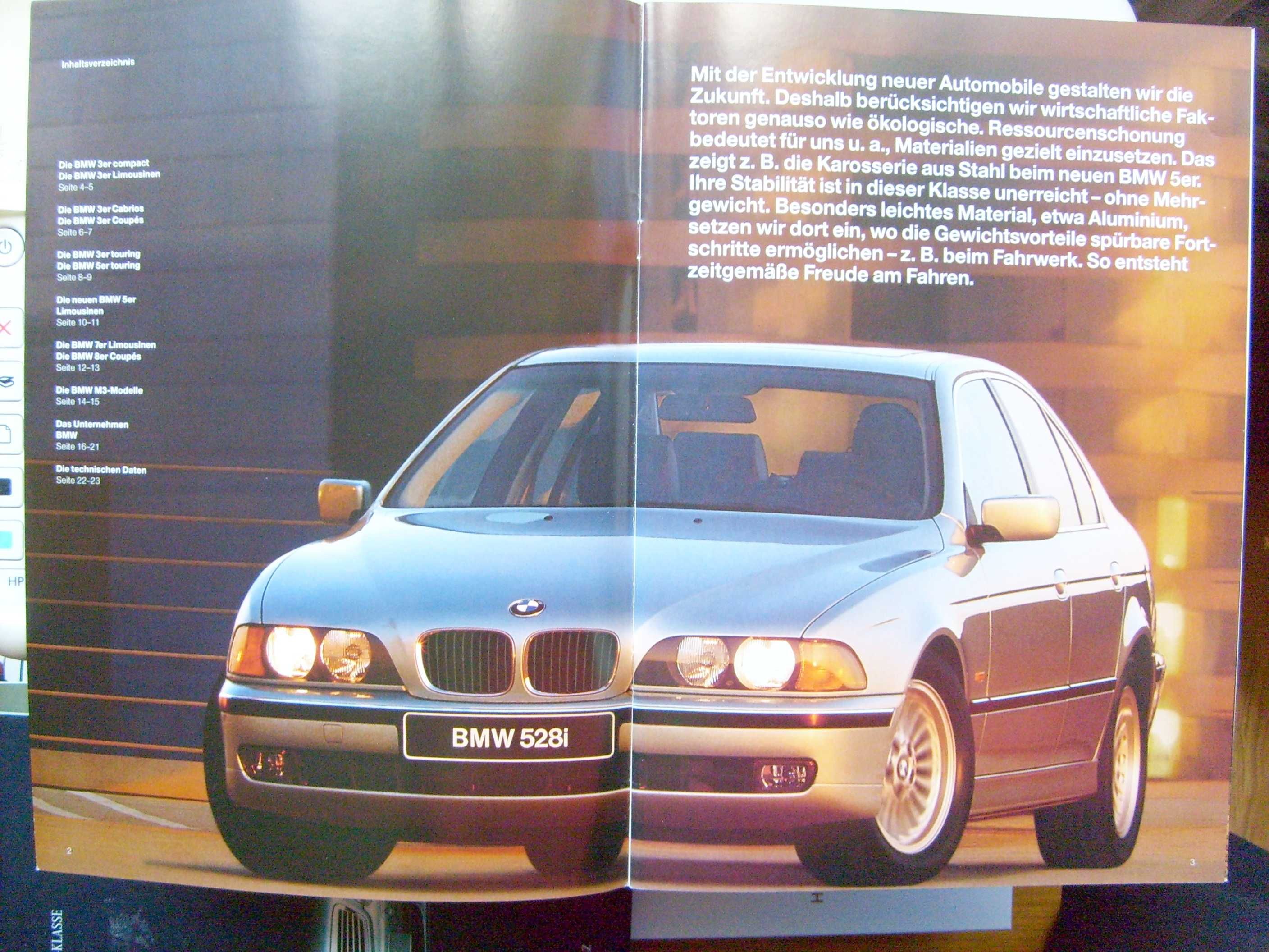 BMW Programm 1996 * prospekt 24 strony, stan BDB - WYPRZEDAŻ !