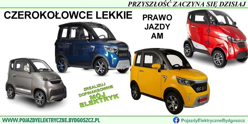 Prawo jazdy AM - nowy czterokołowiec elektryczny dwuosobowy zabudowany