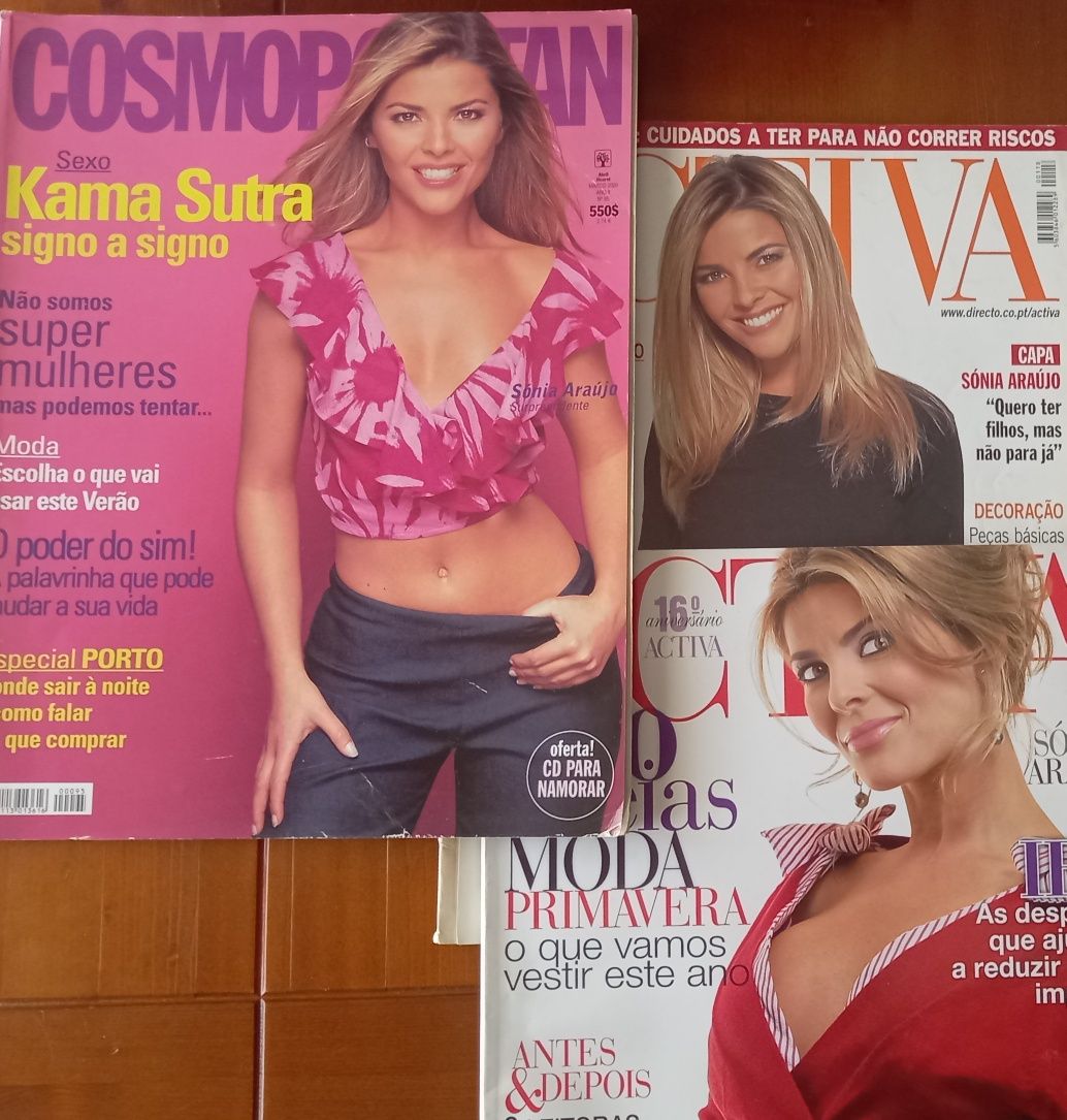 Sónia Araújo em capas e revistas desde 2000