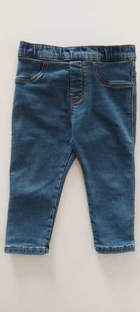 Spodnie Dżinsy/Jeansy dla dziewczynki r. 74 12 m-cy