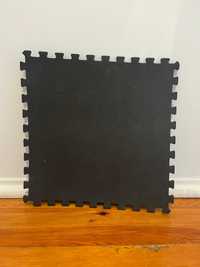 Tapete de Chão (8 peças) Preto medidas 60x60 cm
