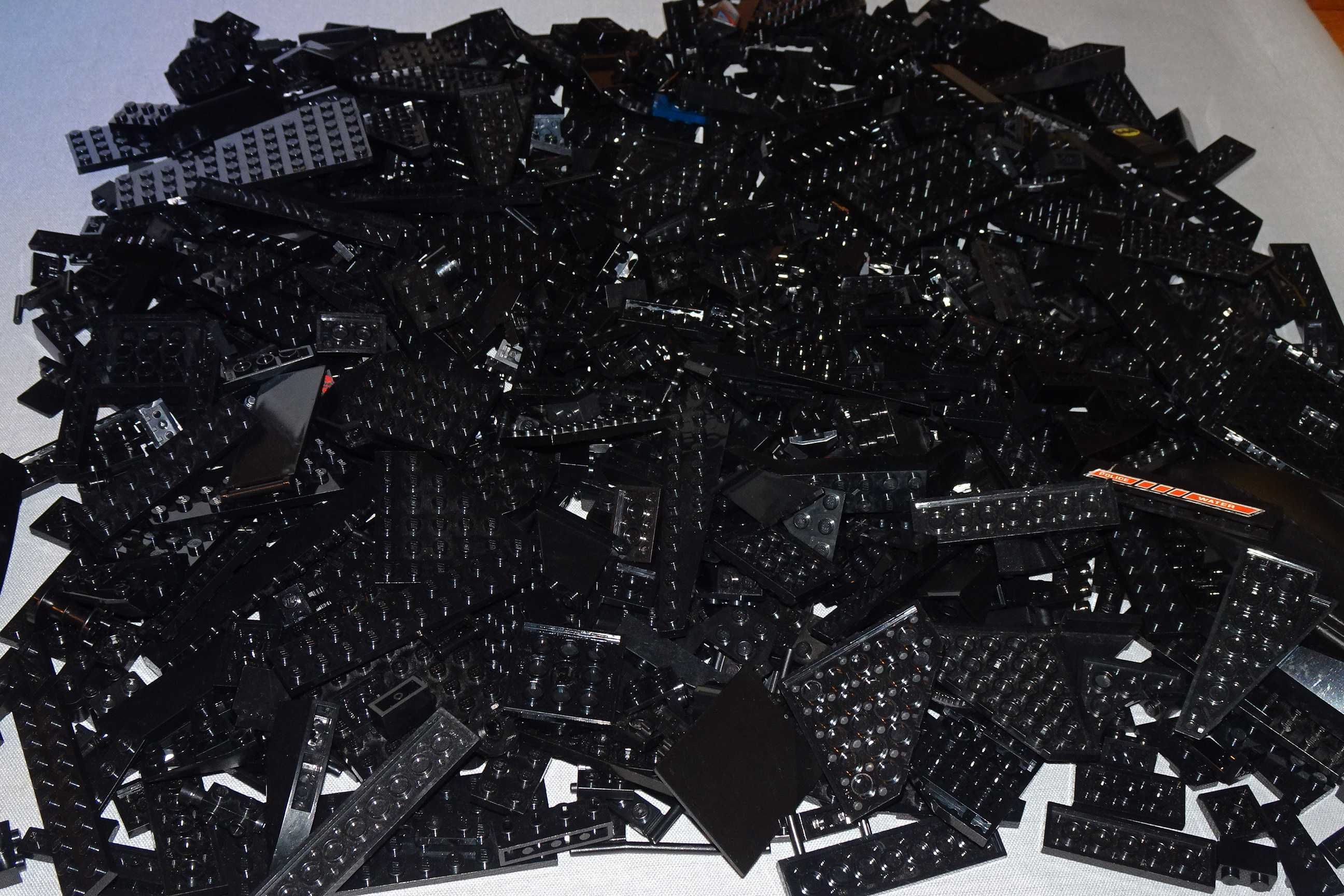 GRATIS wysyłka LEGO 2 kg. mix, kolor black - budowlane, płytki, inne