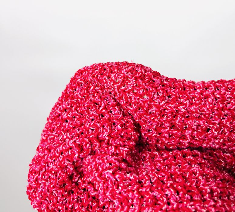 Różowy sweter z golfem o grubym splocie M 38 Nutmeg