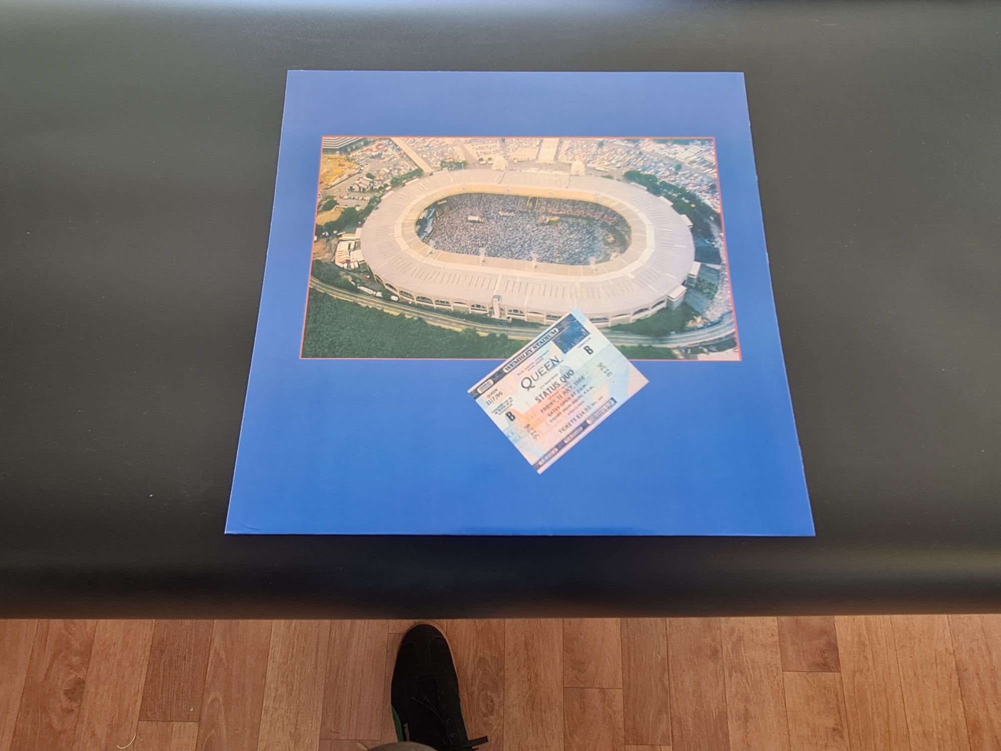 Queen Live at Wembley '86 kolorowy winyl 2 LP drukowane koperty plakat