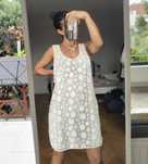 Biała sukienka plażowa white dress beach beachwear Calzedonia M L
