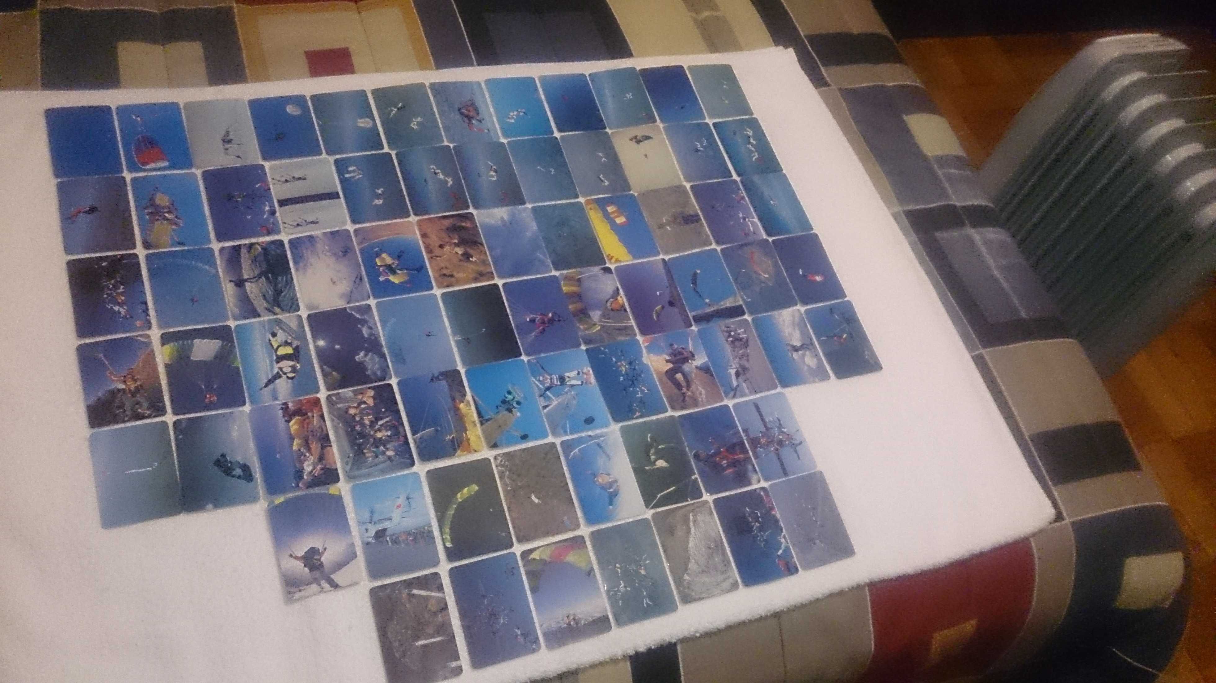 paraquedismo (75 calendários) coleção completa e numerada - rara 1993