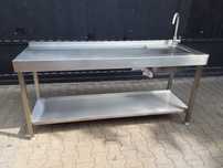 Zlewozmywak zlew stół ze zlewem 60x180cm gastronomiczny wysyłka