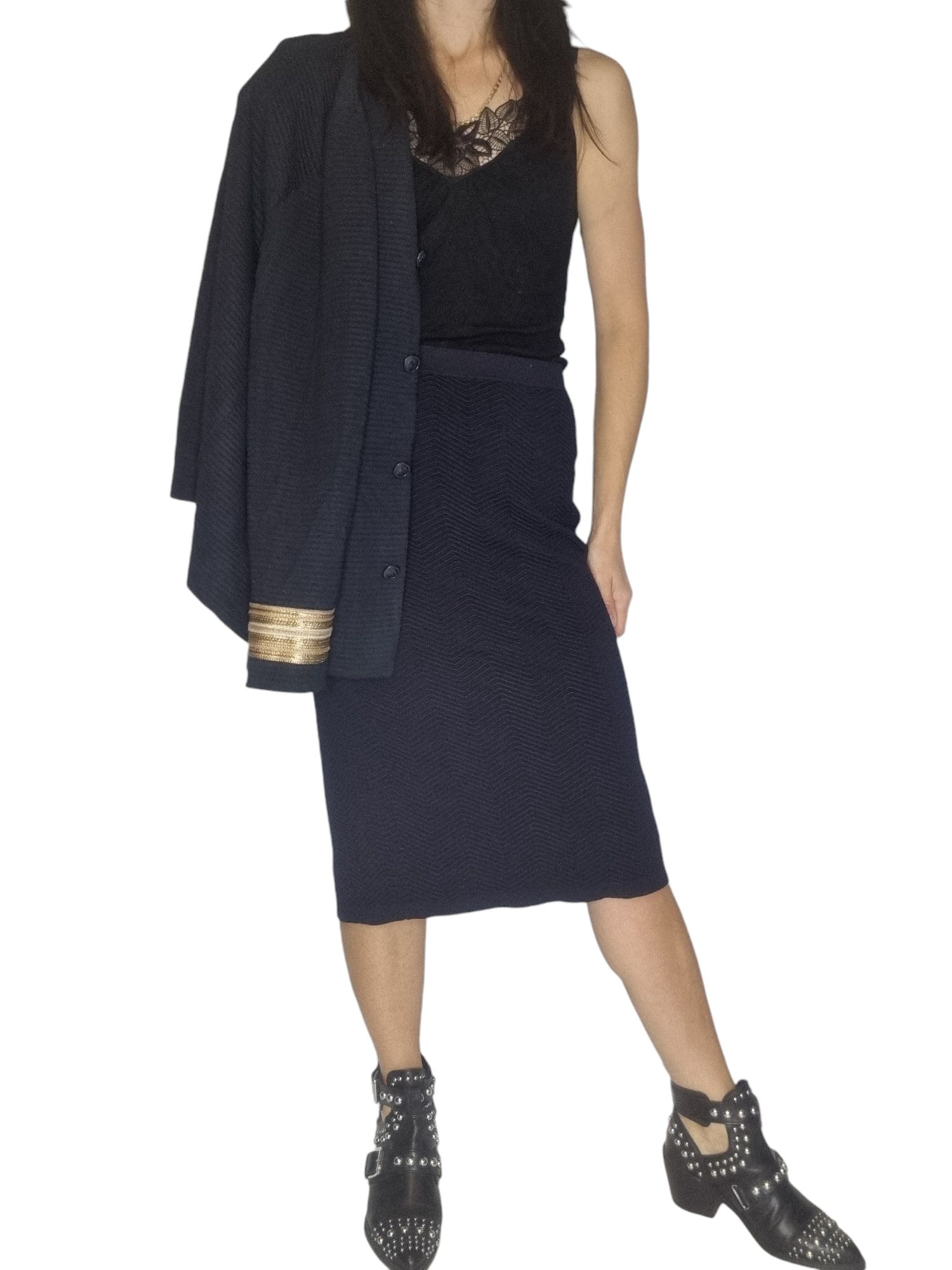 Granatowy jesienny komplet Gerry Weber rozmiar 46