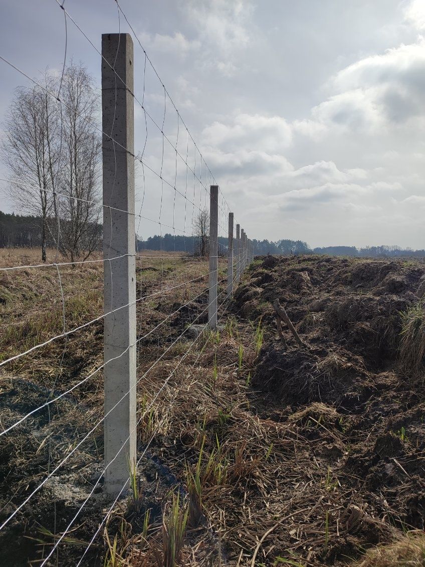 Ogrodzenie tymczasowe betonowe autostradowe sadownicze