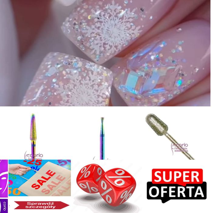 Frezy do skórek paznokci manicure hybrydy