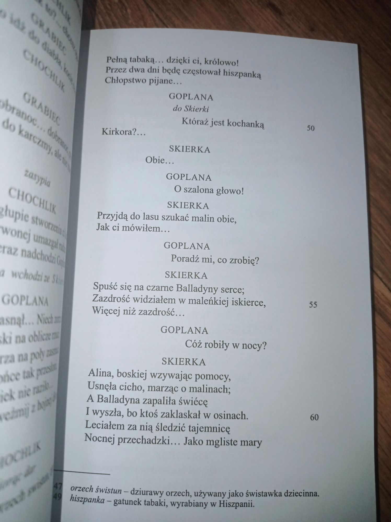 "Balladyna" Juliusz Słowacki - lektura