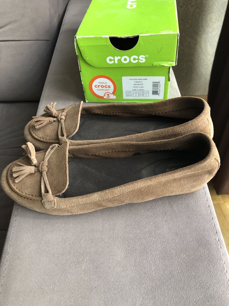 Макасини Crocs lina suede loafer