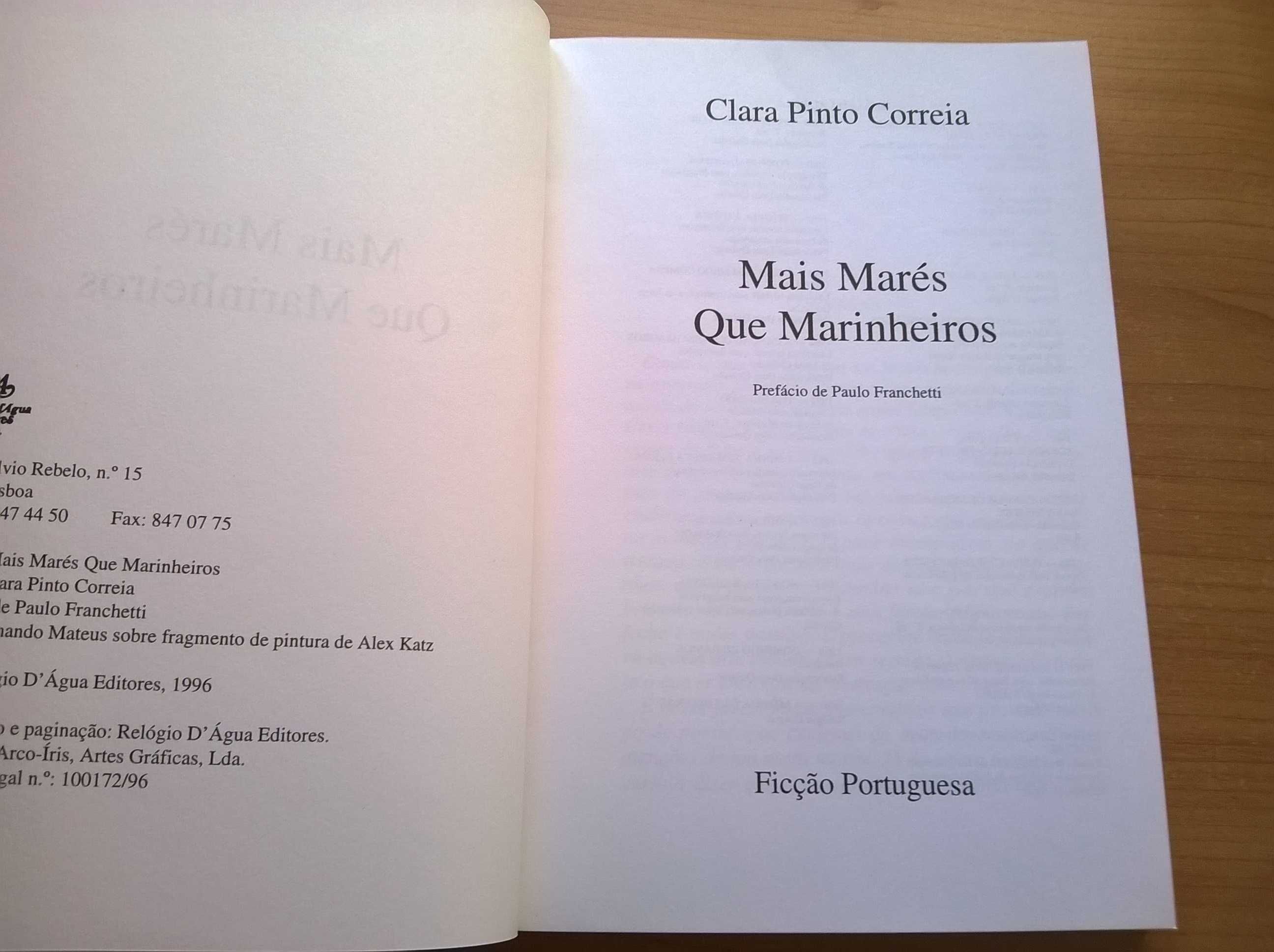 Mais Marés que Marinheiros - Clara Pinto Correia