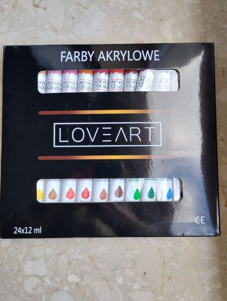 Farby akrylowe 24x12ml Loveart