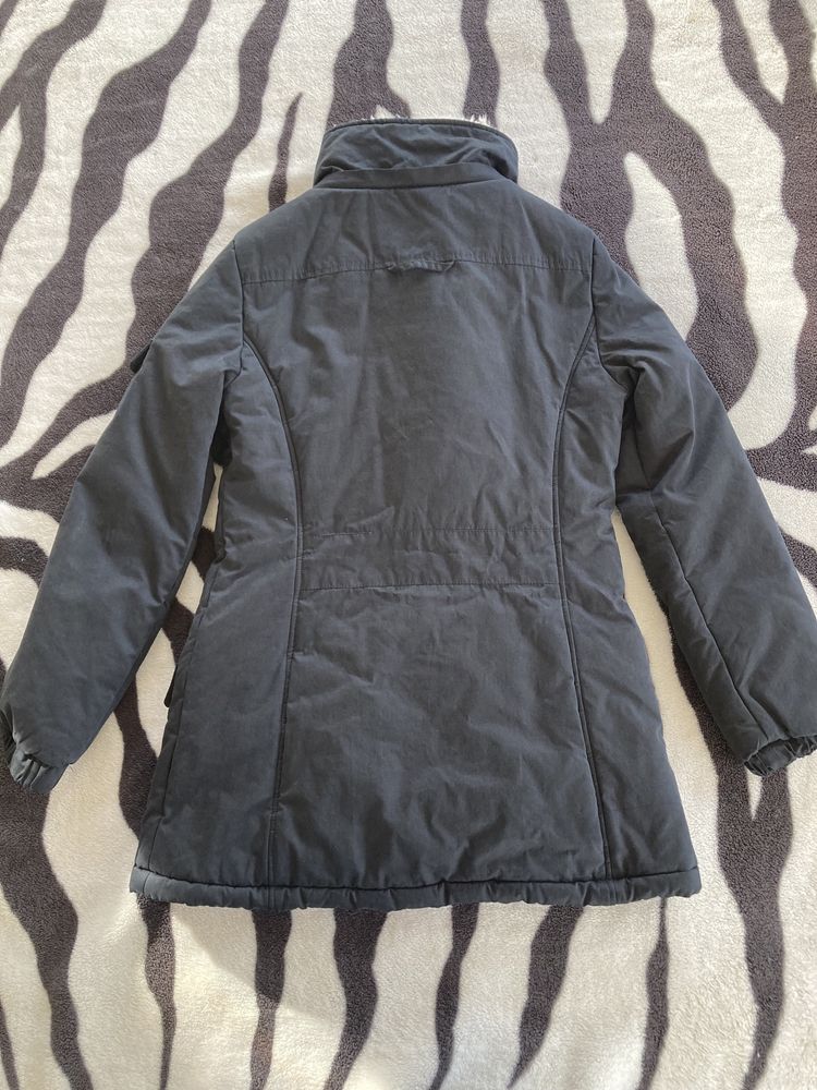 Czarna kurtka parka plaszcz Sally&Circle s/36