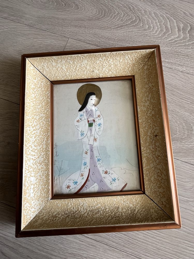 Obraz na jedwabiu malarstwo orientalne Chiny