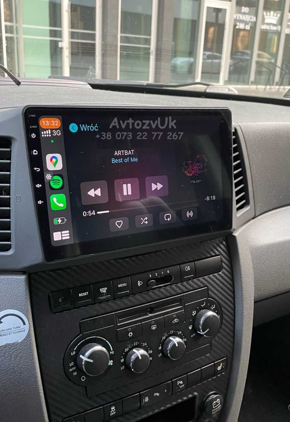 Магнитола GRAND CHEROKEE Jeep GPS USB Дисплей 2 din CarPlay Android 13