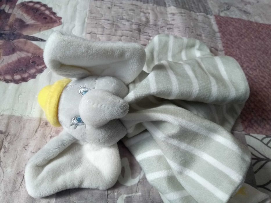 Maskotka przytulanka mini kocyk Dumbo Disney Baby Primark