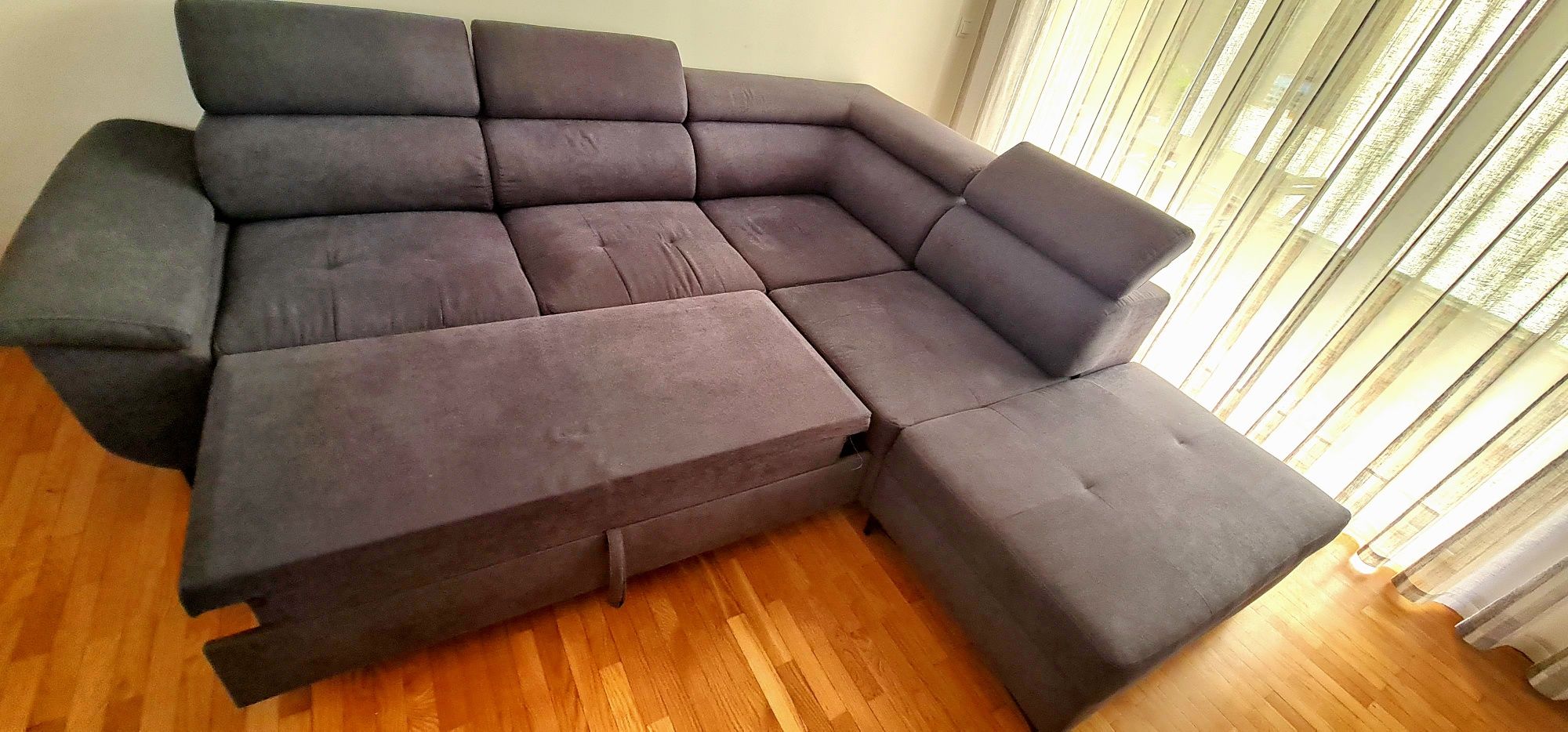Sofá convertivel em cama + chaise longue