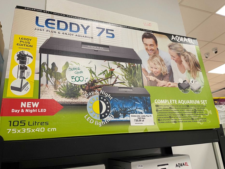 Zestaw akwariowy Nowy Leddy 75 Sklep Dżungla Super Cena