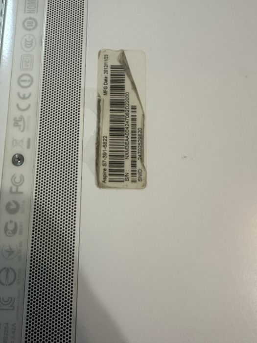 Acer Aspire A7 laptop