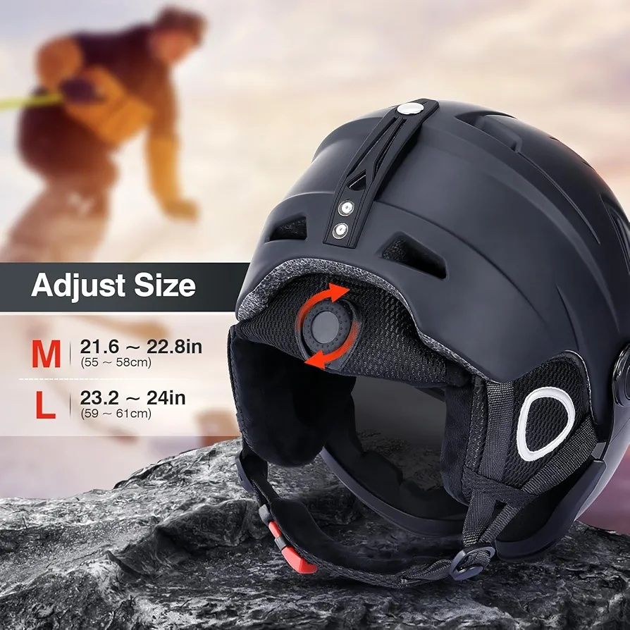 TOMSHOO Kask narciarski dla mężczyzn rozmiar L 59-61cmkobiet