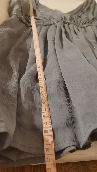 Tunika bluzka odcinana pod biustem luźna elegancka z ramiączkami