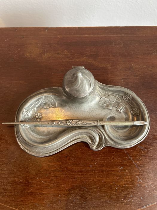 Tinteiro antigo, em Prata