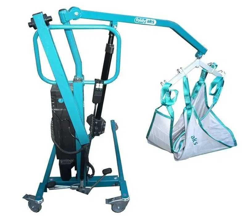 PODNOŚNIK pacjenta dla chorego AKS dźwig obrotowy gwar 15 mies+ CHUSTA